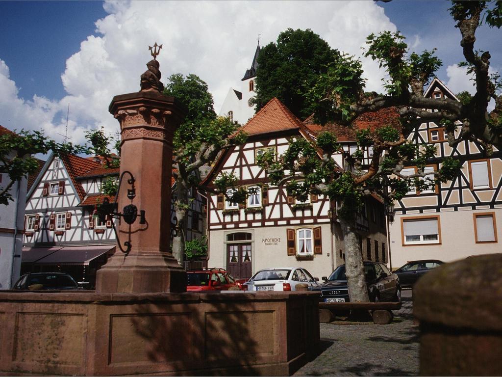 Hotel Garni Zur BergstrasseZwingenberg  エクステリア 写真